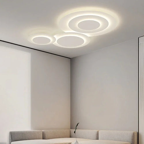 Moderner LED-Deckenleuchte für stilvolle Wohnraumbeleuchtung und elegante Dekoration - vue 4 sur 16