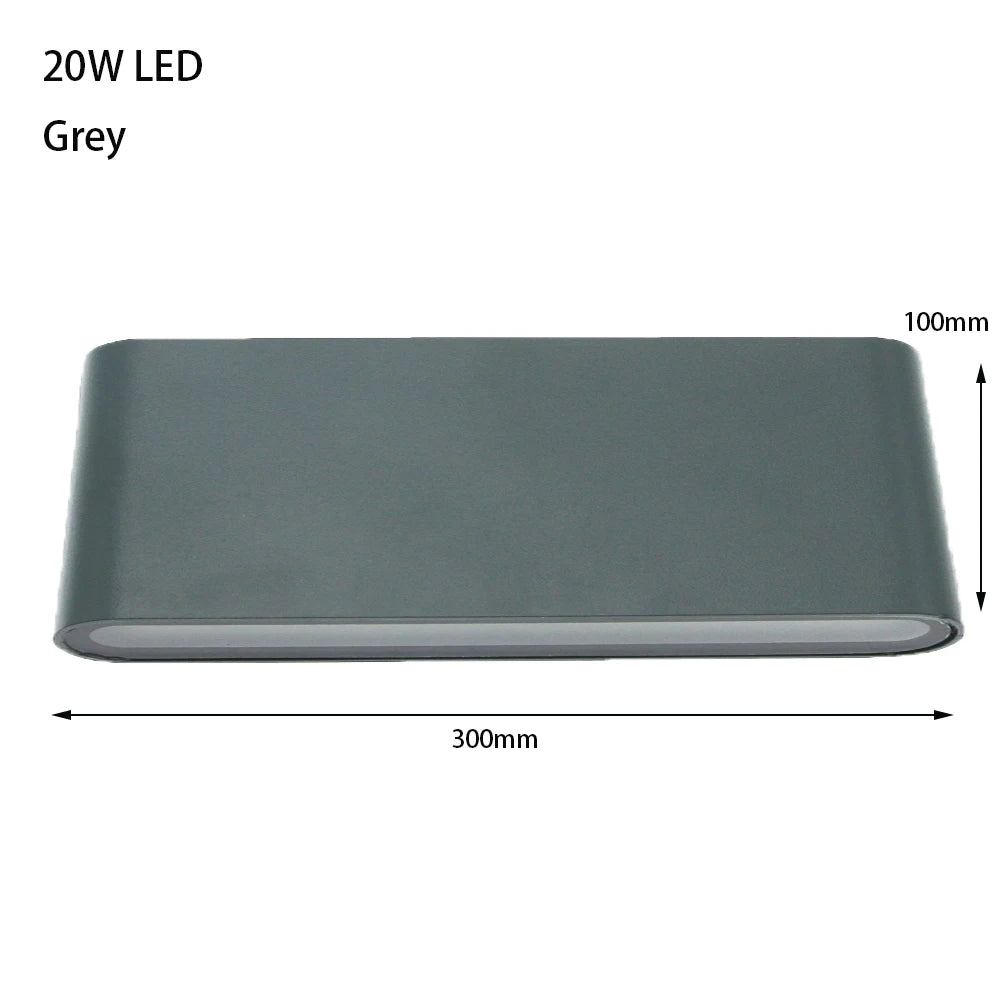Moderne LED-Außenwandleuchte wasserdicht dekorative Aluminiumleuchte