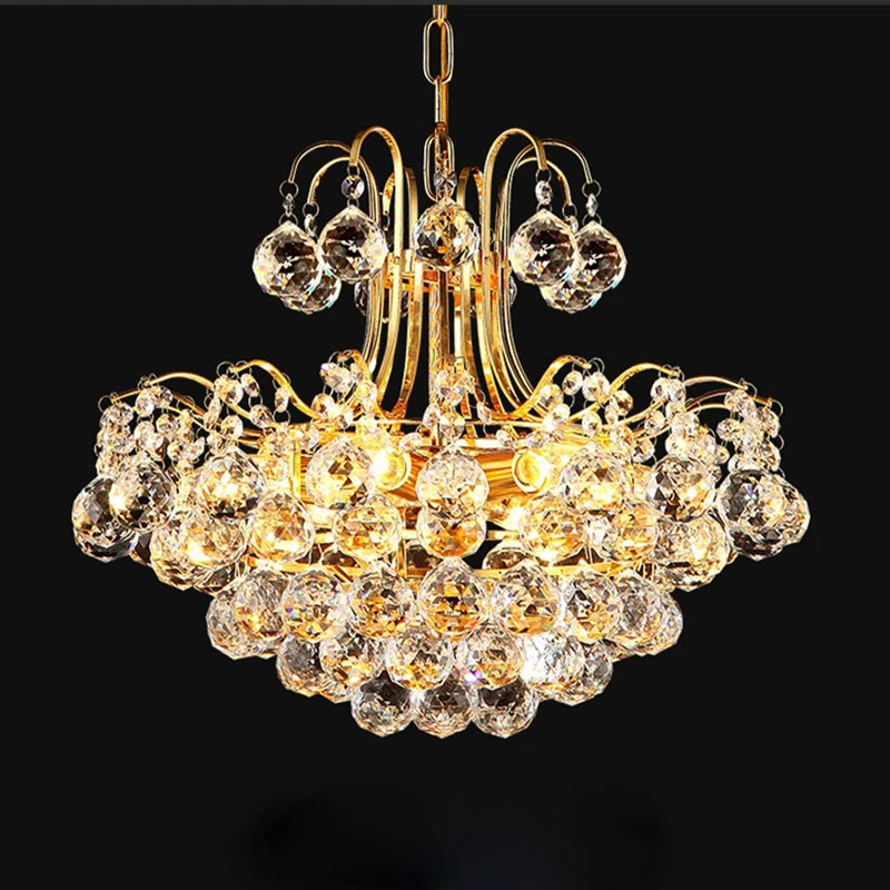 lustre en cristal moderne pour intérieur design et élégant - vue 5 sur 6