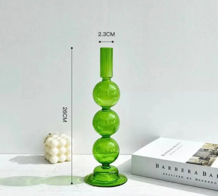 bougeoirs nordiques en verre pour mariage et cadeaux décoratifs - vue 15 sur 16