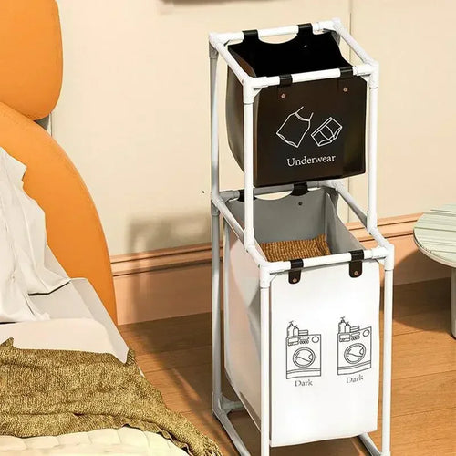 Laundry Baskets Folding laundry basket, dirty clothes storage bag, large capacity clothes basket for bathroom use - vue 6 sur 12