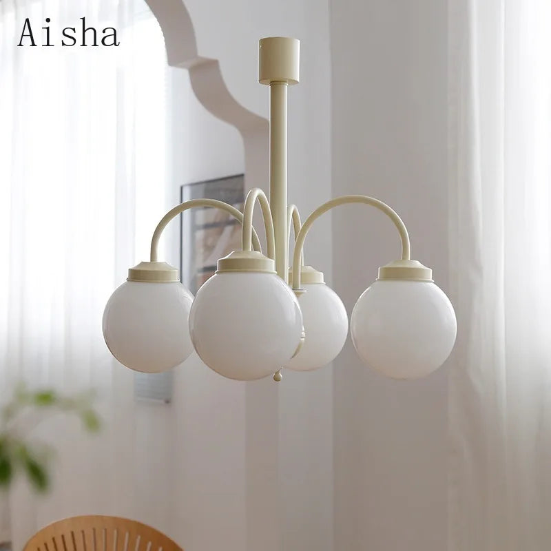 lustre rétro en verre pour décoration intérieure à plusieurs têtes - vue 10 sur 9