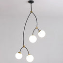 Nordischer Kronleuchter minimalistisches modernes Design mit eleganter Molekularstruktur