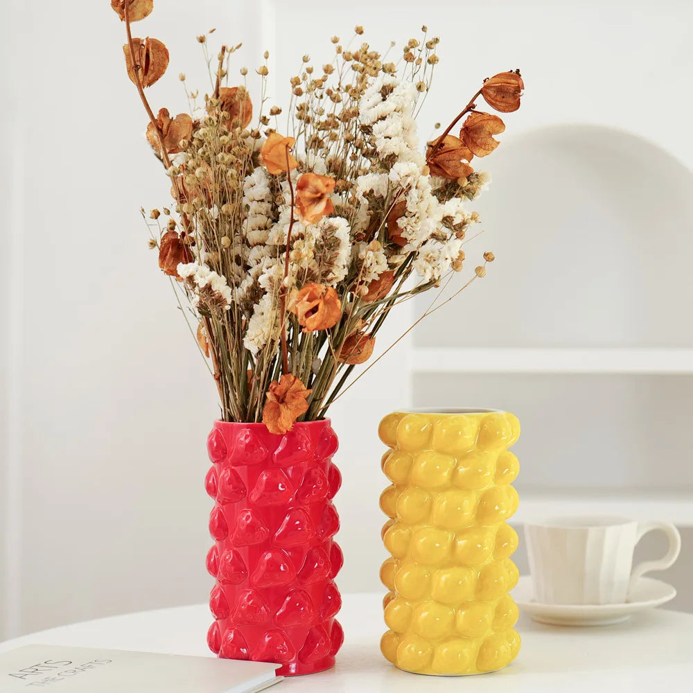 vase méditerranéen en céramique pour décoration intérieure et table - vue 5 sur 8