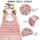 Chemin de table sequins brillants or argent rose