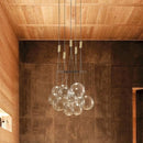 Kronleuchter nordisches Design Minimalistisch Glas mit LED