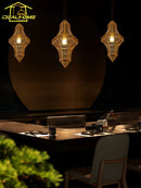 Vintage Pendelleuchte im marokkanischen Design für Café und Restaurant