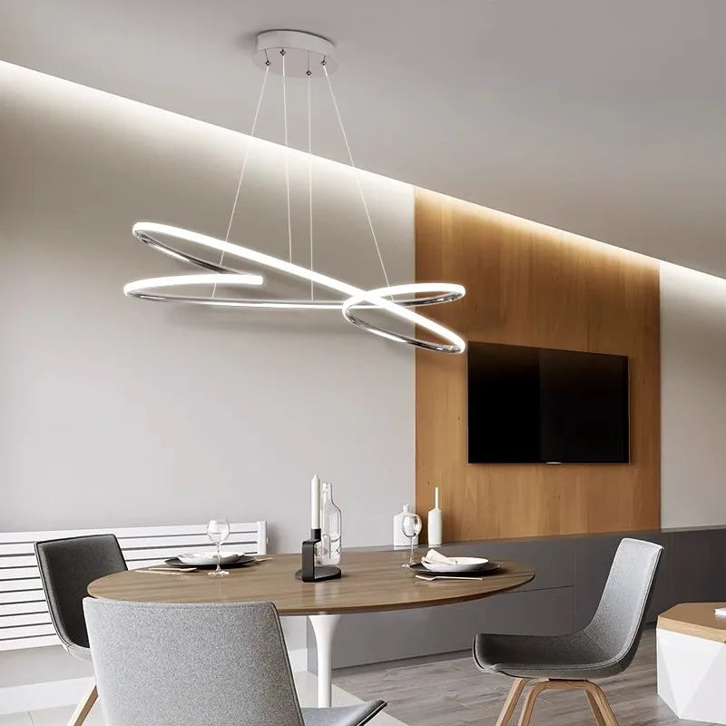 suspension led moderne pour décoration intérieure élégante et raffinée - vue 6 sur 6
