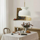 Nordischer Minimalistischer LED-Kronleuchter im Creme-Stil für Restaurants