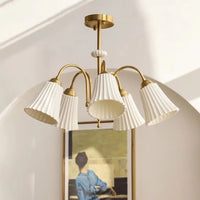 lustre rétro français en céramique et cuivre style américain design