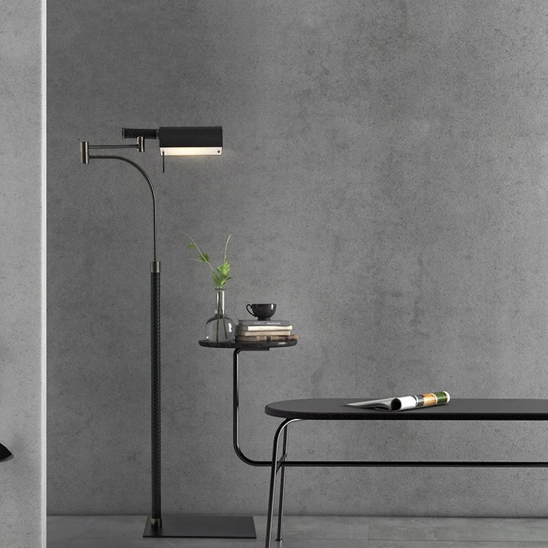 Lampadaire Led post-moderne en cuir de Style américain - vue 4 sur 6