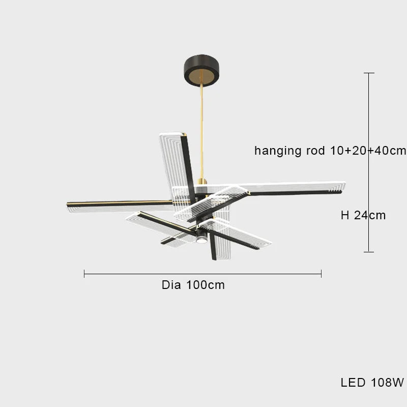 Kronleuchter und Pendelleuchte LED kreatives postmodernes minimalistisches Design