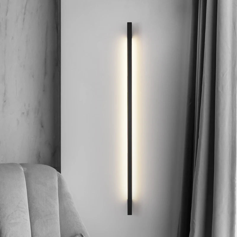 applique murale à bande led minimaliste moderne et créative - vue 5 sur 16
