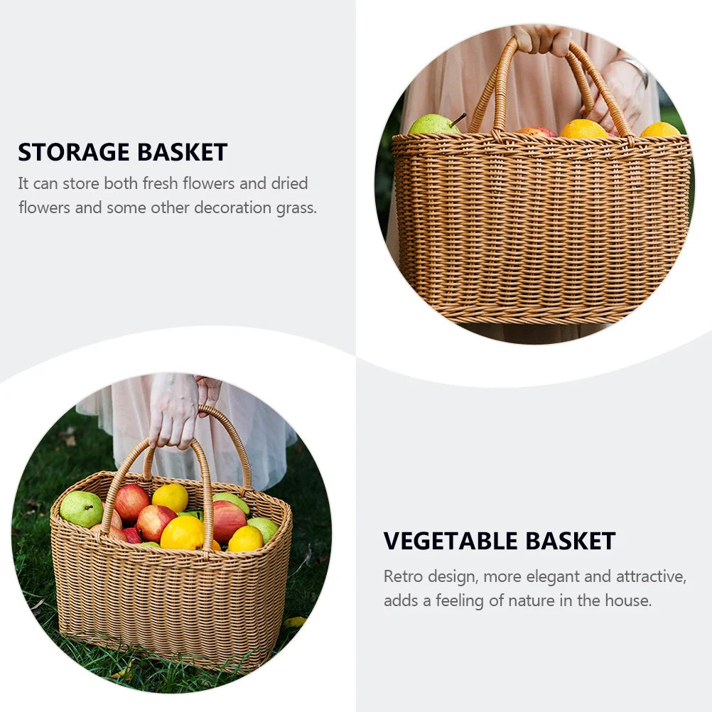 panier tissé pour plantes décoration et rangement multifonctionnel - vue 8 sur 7
