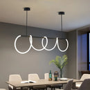 lustre led moderne long tuyau minimaliste pour bar