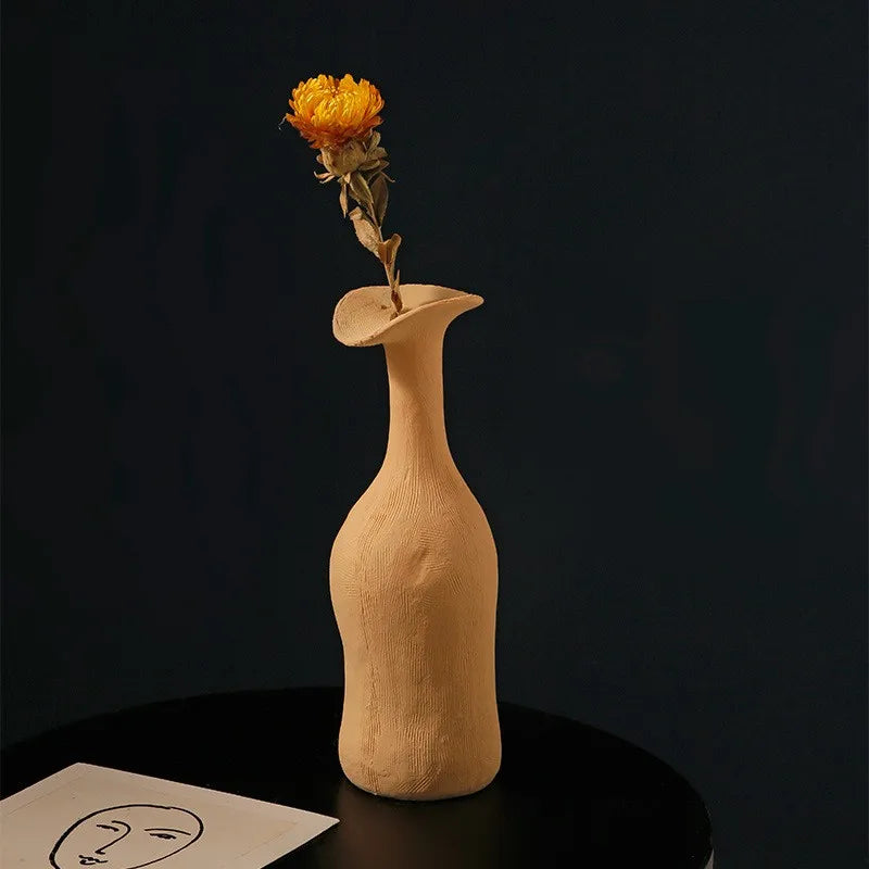 vase décoration moderne nordique arrangement floral art simple - vue 4 sur 10