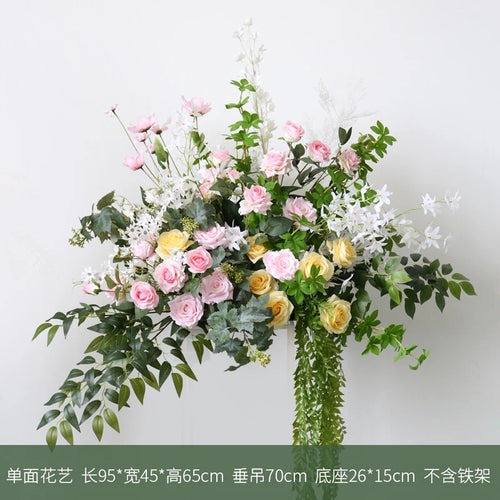 arrangement de fleurs artificielles pour décoration de mariage et événements