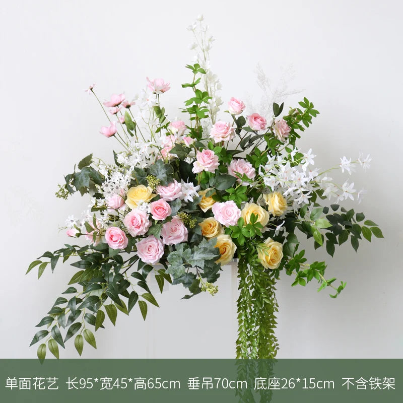 arrangement de fleurs artificielles pour décoration de mariage et événements - vue 8 sur 12