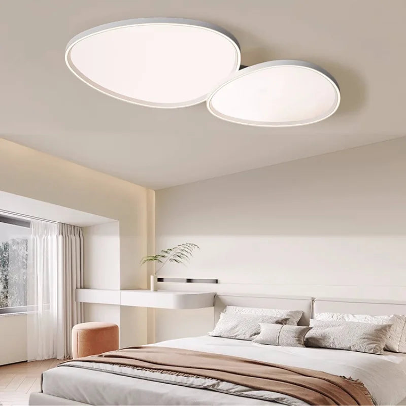 lustre led moderne minimaliste galvanisé protection yeux - vue 4 sur 12