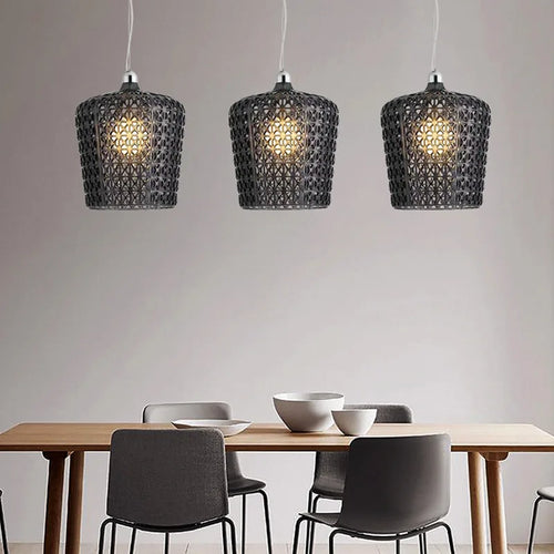 lustre suspendu à led en acrylique design nordique pour éclairage intérieur