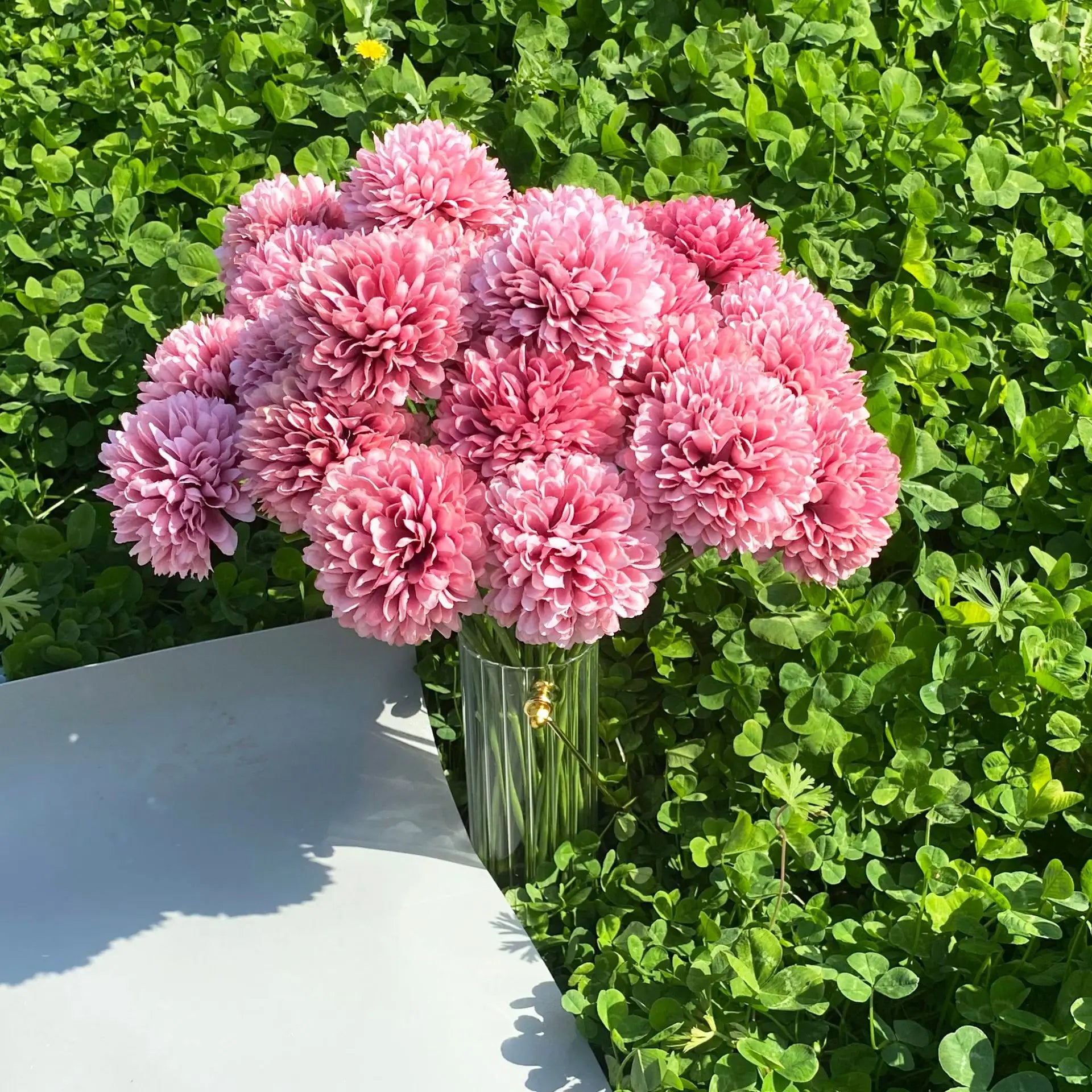 Boule de chrysanthème artificielle pour décoration de mariage et fête