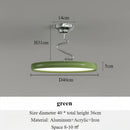 lustre moderne simple style nordique en aluminium avec lumières LED