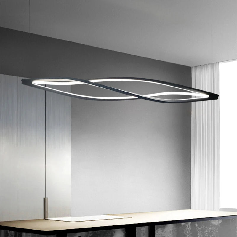 suspension led minimaliste en aluminium pour éclairage maison - vue 3 sur 8