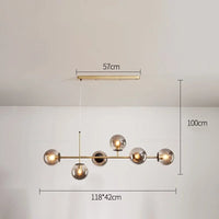Moderne nordische Pendelleuchte aus Glas für das Wohnzimmer
