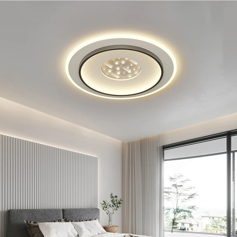 Plafond moderne à LEDs lampe pour chambre cuisine étude éclairage salon luminosité réglable Led plafonnier luminaire - vue 6 sur 16
