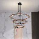 Moderner LED-Kronleuchter in Bohnenform für luxuriöses Wohnzimmer