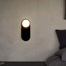 Nordische LED-Wandleuchte aus Glas in Orange