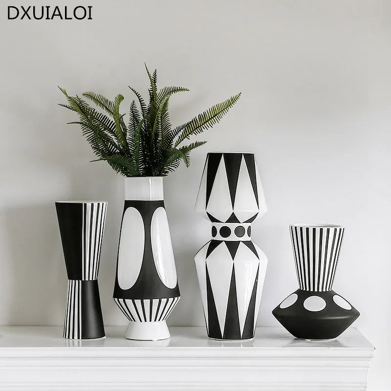 vase créatif nordique style abstrait pour arrangement floral - vue 2 sur 12