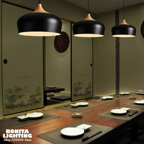 lustre en bois design nordique pour éclairage moderne