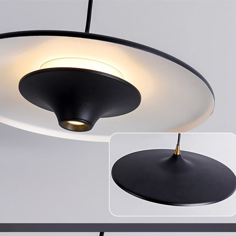 Restaurant nordique LED lustre table à manger lampe suspendue 1 tête UFO chevet bar chambre bar décor à la maison luminaire intérieur - vue 6 sur 9