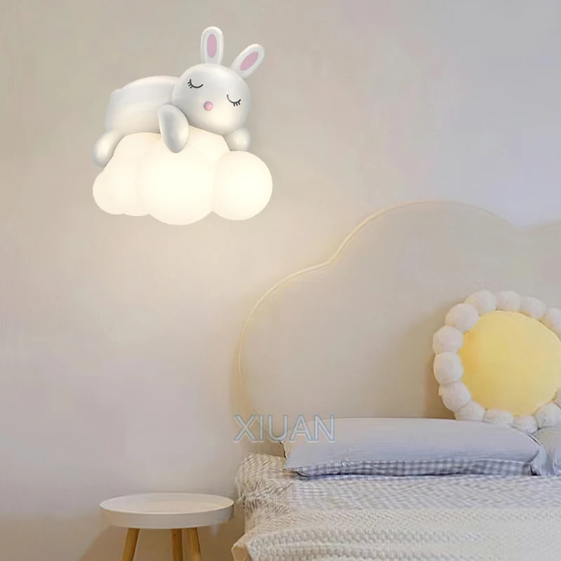 Applique murale ours polaire en forme de nuage blanc - vue 6 sur 10