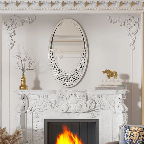 miroir décoratif ovale en forme de larme pour intérieur - vue 4 sur 6