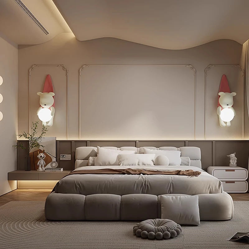 applique murale nordique décorative en résine en forme d'ours pour maison - vue 5 sur 7