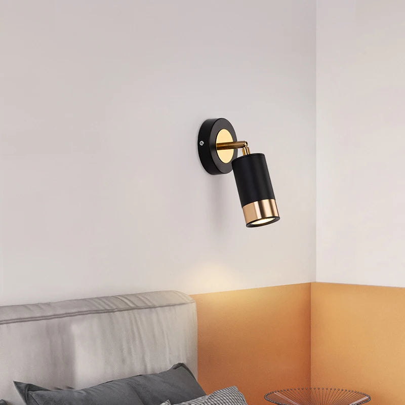 applique murale rotative moderne avec spot led décoratif - vue 4 sur 8