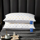 1pc Soft and Supportive White Pillow, Simple Polyester Rectangular Neck Pillow for Home and Hotel,18.9x29.13In