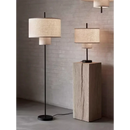 Moderner LED-Stehleuchte aus chinesischem Stoff im nordischen Minimalismus