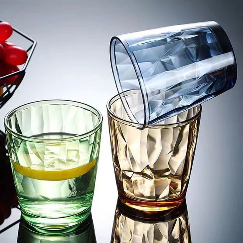 Verres acrylique incassables reutilisables style festif maison