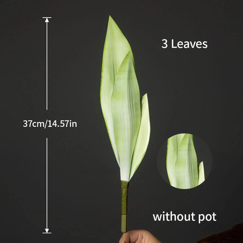 plante tropicale artificielle avec feuilles d'orchidée pour décoration intérieure - vue 6 sur 7