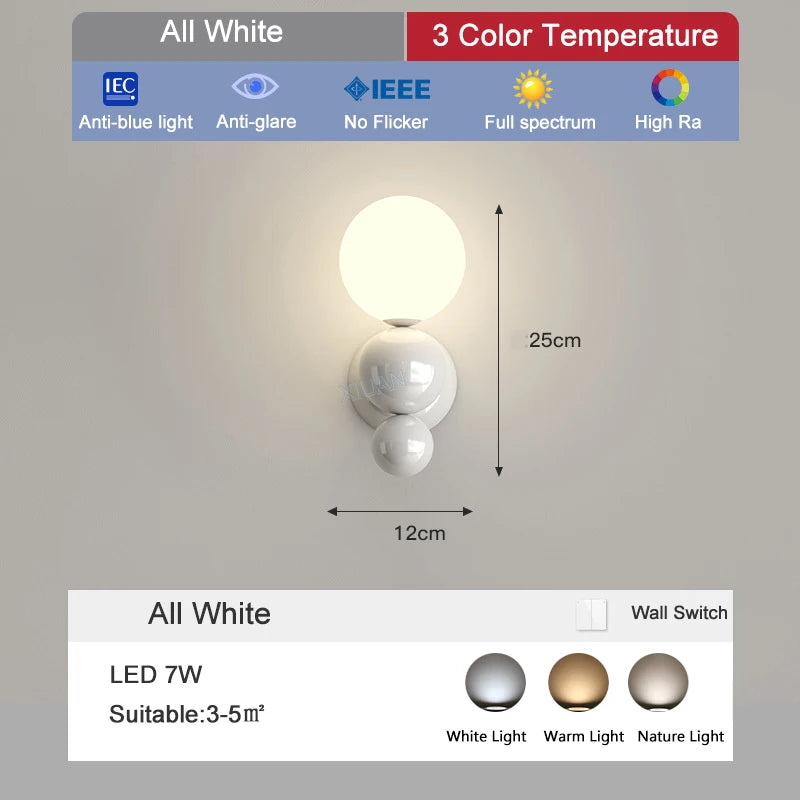 LED-Wandleuchte im INS-Stil für stilvolle Wohnraumdekoration - vue 9 sur 9