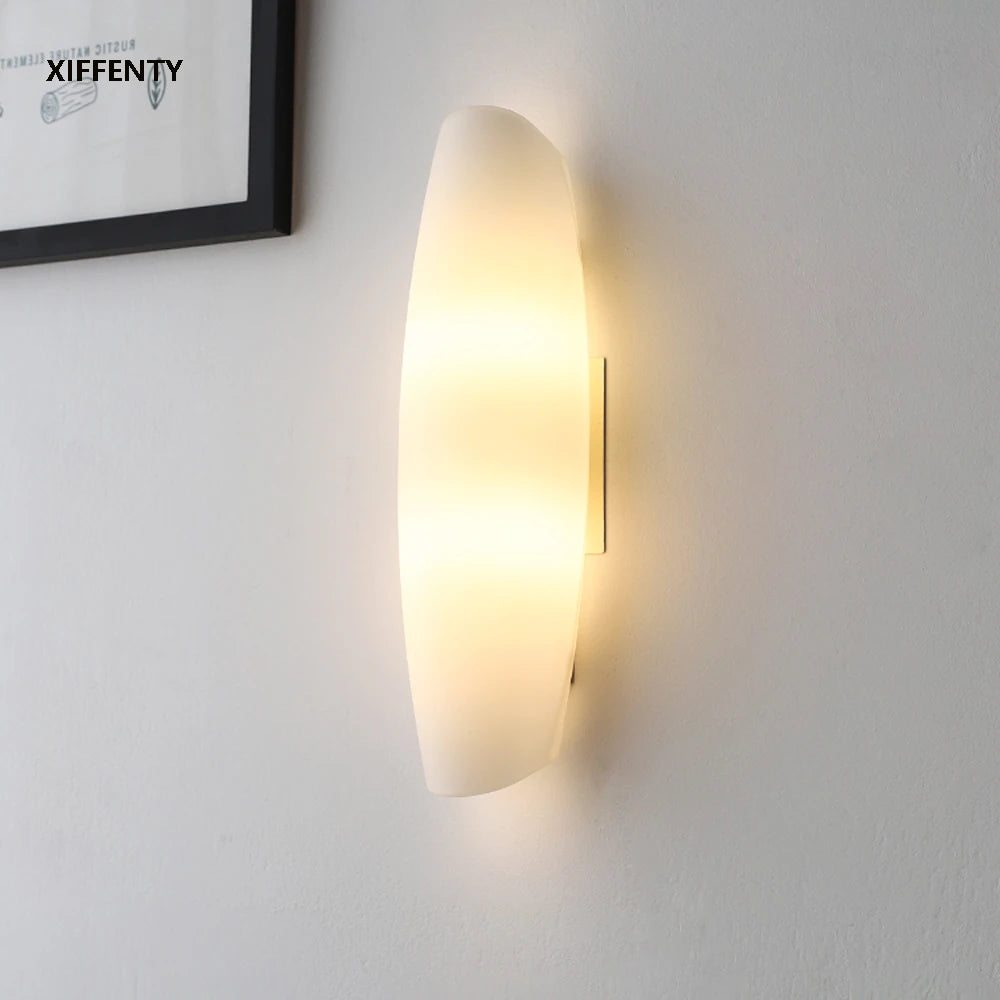 applique murale en verre blanc à led pour décoration intérieure - vue 4 sur 8