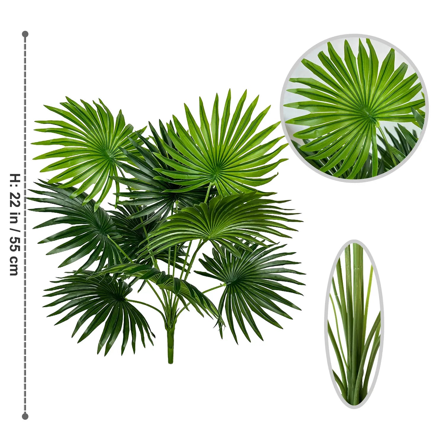 branche de palmier artificielle grande plante décorative pour intérieur - vue 12 sur 11