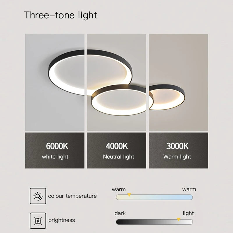 lustre led minimaliste moderne pour intérieur tendance 2023 - vue 7 sur 12