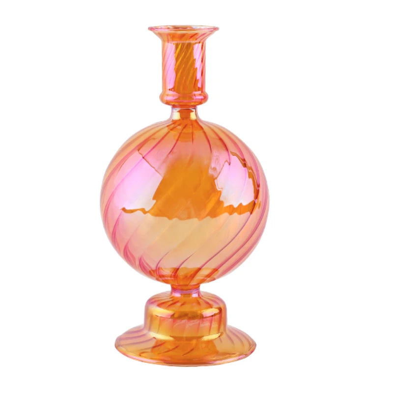 bougeoirs rétro coniques en verre pour décoration élégante - vue 32 sur 32