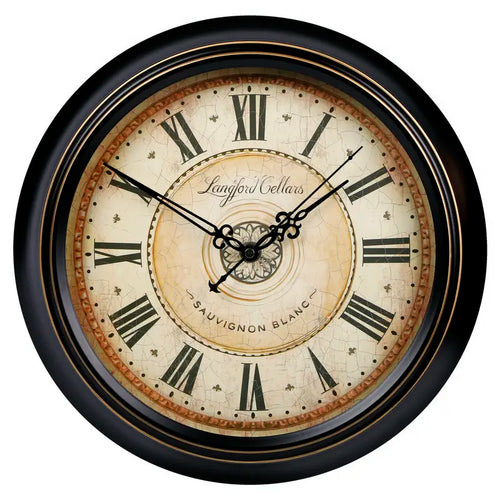 horloge murale vintage silencieuse design classique en métal - vue 26 sur 26