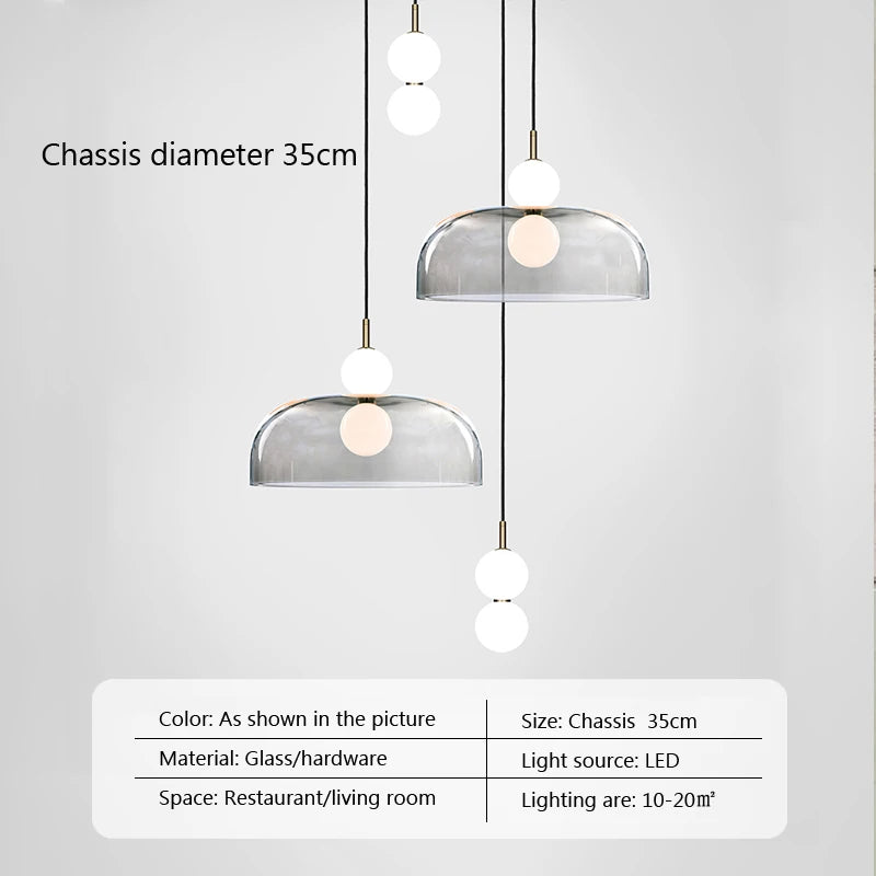 suspension en verre design pour décoration moderne et élégante - vue 13 sur 15