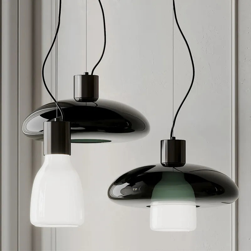 Suspension en verre pour restaurant minimaliste - vue 3 sur 9